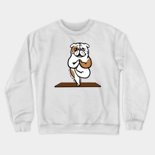 English bulldog yoga Crewneck Sweatshirt